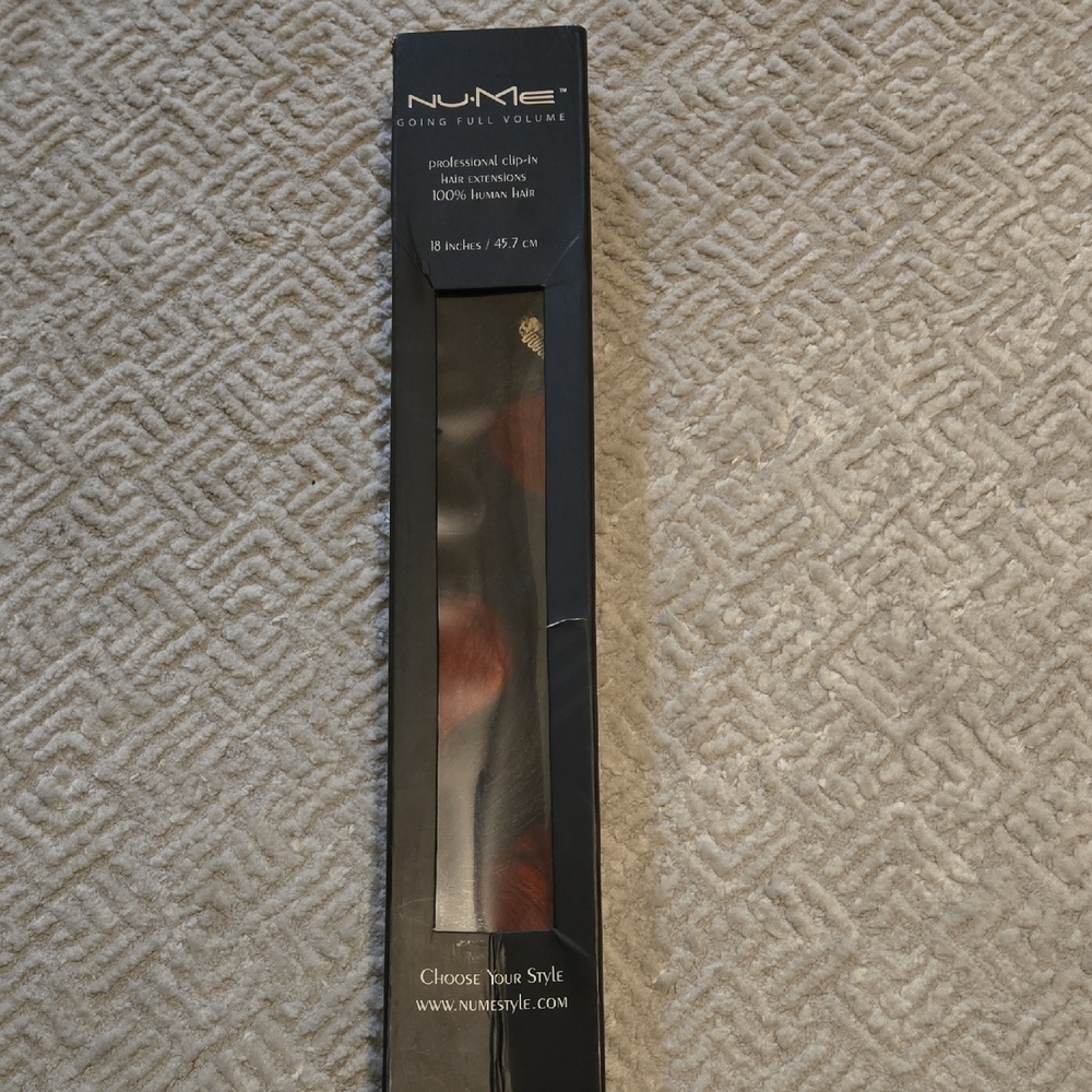 NuMe Remy Human Hair Extensions in Black and Red